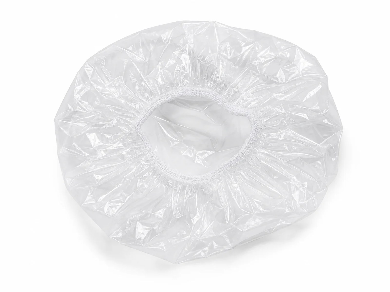 Bathing shower caps for hotel and spa amenities